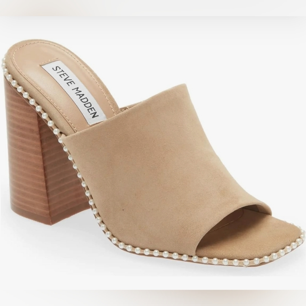 Steve Madden Slip On Block Heels Elegant Wear Career Office Wear - Picture 2 of 15